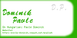 dominik pavle business card